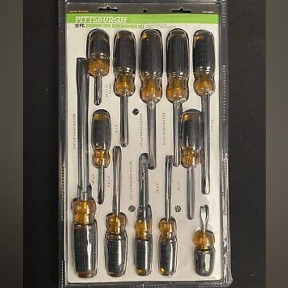 NEW PITTSBURGH Cushion Grip Screwdriver Set, 12 Piece - Picture 4 of 5